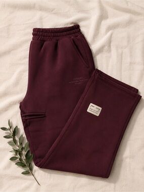 Comfrt Travel Sweatpants Wine Colorway Small
